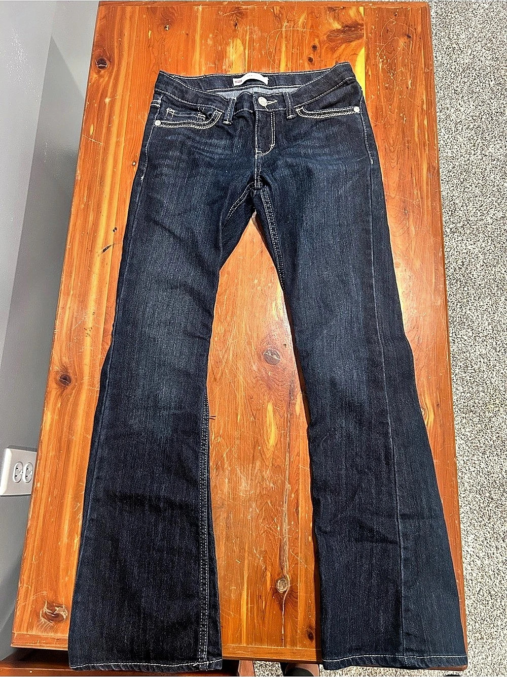 Levi's 715 Boot Cut Boot Cut Jeans Blue Size 12 Regular